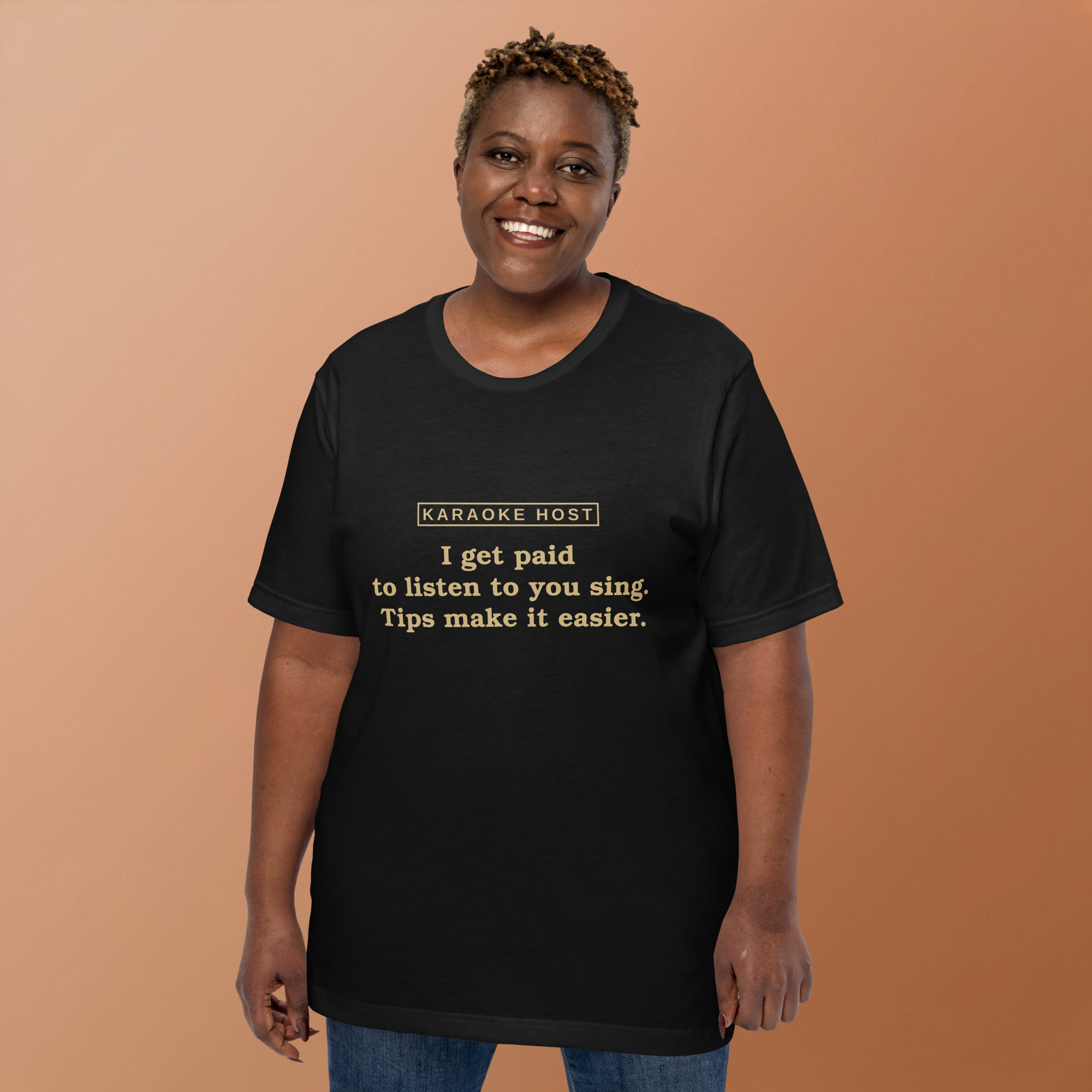 Tips Make It Easier — Karaoke Host Tee