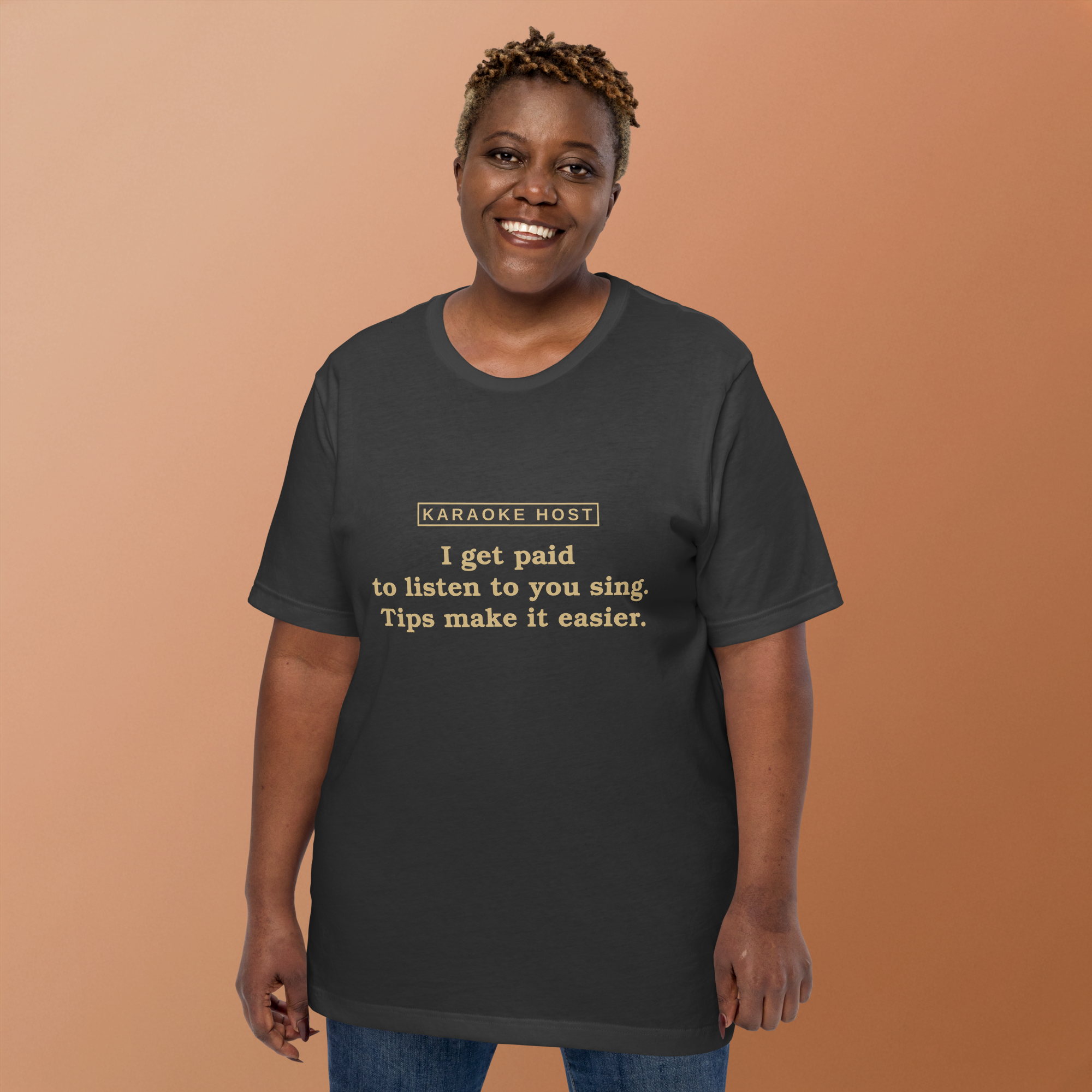 Tips Make It Easier — Karaoke Host Tee