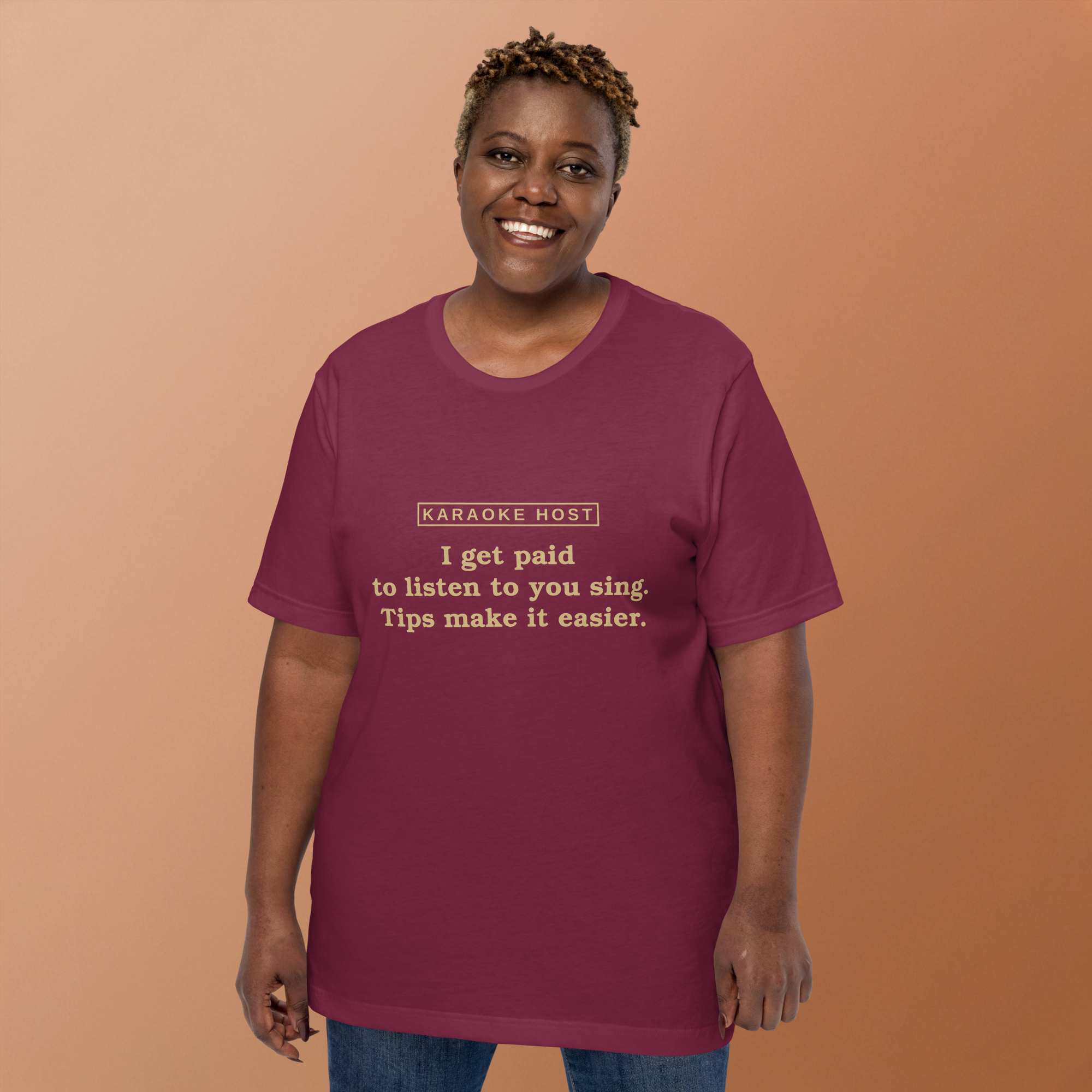 Tips Make It Easier — Karaoke Host Tee
